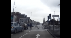 Wipes out driving way too fast up Blackburn Rd, Bolton